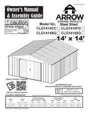 Arrow Storage Products CLG1414SG Manuel Du Propriétaire Et Guide D'assemblage