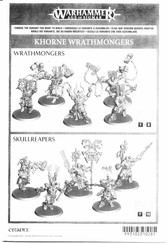 Citadel Warhammer AGE of SIGMAR KHORNE WRATHMONGERS Mode D'emploi