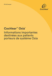 Cochlear Osia OSI300 Informations Importantes