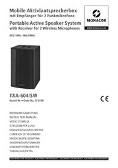 Monacor TXA-604/SW Mode D'emploi
