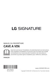 LG SIGNATURE LSR200W Manuel Du Propriétaire