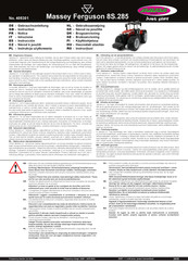 Jamara GERMANY Massey Ferguson 8S.285 Notice