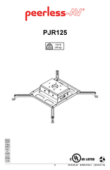 peerless-AV PJR125 Mode D'emploi