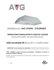 AVG COLORADO Instructions D'installation Et Guide De L'usager