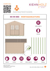 Kiehn-Holz KH 44-003 Instructions De Montage