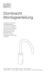 Dornbracht 44 521 809-FF Instructions De Montage