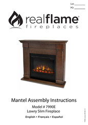 Real Flame Lowry 7990E Instructions De Montage
