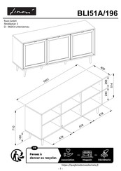 finori BLI51A/196 Instructions De Montage