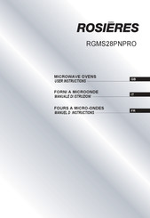 ROSIERES RGMS28PNPRO Manuel D'instructions