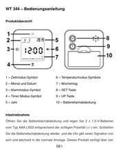 Technoline WT 344 Mode D'emploi