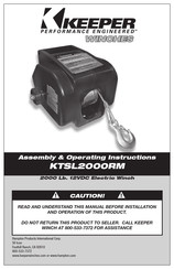 Keeper KTSL2000RM Instructions Pour L'assemblage