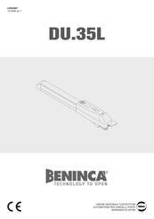 Beninca DU.35L Mode D'emploi