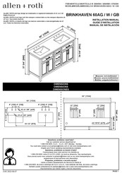 Allen + Roth BRINKHAVEN 60W Guide D'installation