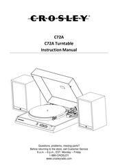 Crosley C72A Manuel D'utilisation