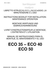 Mach ECO 50 Livret D'instructions