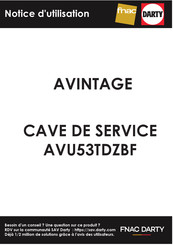 Avintage AVU53TDZBF Notice D'utilisation