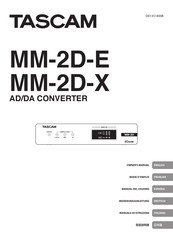Tascam MM-2D Mode D'emploi