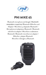 PNI MIKE 65 Manuel Utilisateur