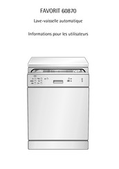 AEG FAVORIT 60870 Informations Pour Les Utilisateurs