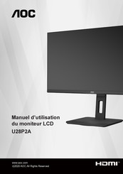 AOC U28P2A Manuel D'utilisation