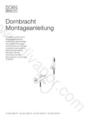 Dornbracht 34 201 626-FF Instructions De Montage