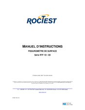 Roctest RTF 3D Serie Manuel D'instructions