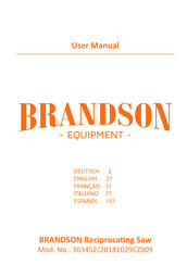 Brandson Equipment 303452/20181029CZ009 Manuel De L'utilisateur