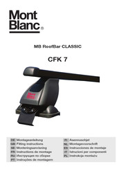 Mont Blanc MB RoofBar CLASSIC CFK 7 Instructions De Montage