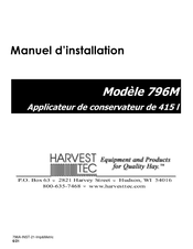 Harvest TEC 796M Manuel D'installation