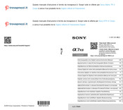 Sony Alpha 7 R IV Mode D'emploi