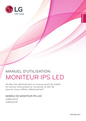 LG 24BK450H Manuel D'utilisation