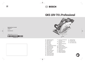 Bosch GKS 18V-70 L Professional Notice Originale