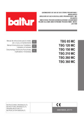 baltur TBG 360 MC Manuel D'instructions Pour L'installation, L'utilisation Et L'entretien