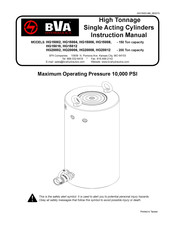 BVA Hydraulics HG20008 Manuel D'instructions