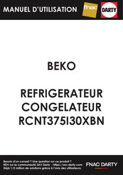 Beko RCNT375I30XBN Manuel D'utilisation