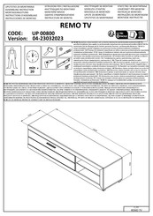 trendteam REMO TV UP 00800 Instructions D'assemblage