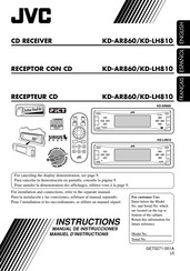 JVC KD-AR860 Manuel D'instructions