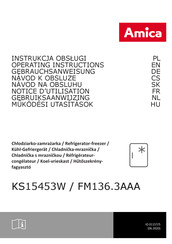 Amica KS15453W Notice D'utilisation