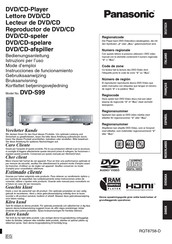 Panasonic DVD-S99 Mode D'emploi