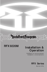 Rockford Fosgate RFX9020M Installation Et Fonctionnement