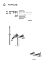 newform X-STEEL 316 69640CX Instructions De Montage