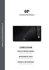 CONTINENTAL EDISON CEMO23GSM Guide D'utilisation