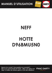 NEFF D96BMU5N0 Notice D'utilisation Et De Montage