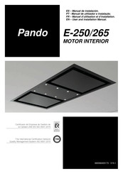 Pando E-250 Manuel D'utilisation Et D'installation