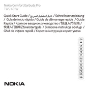 Nokia Comfort Earbuds Pro Guide De Démarrage Rapide