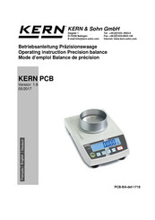 KERN PCB Série Mode D'emploi