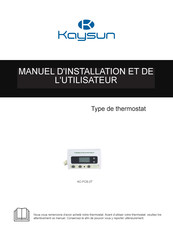 Kaysun KC-FCS-2T Manuel D'installation Et De L'utilisateur