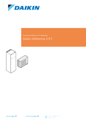 Daikin Altherma 3 R F EHFH03S18D 3V Série Guide De Référence Installateur