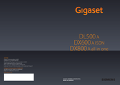 Siemens Gigaset DX800A all in one Mode D'emploi