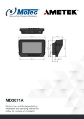 Motec MD3071A Notice De Montage Et D'utilisation